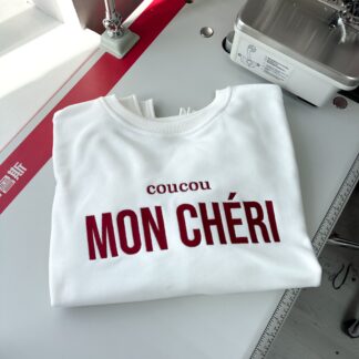 Світшот шампань Mon Cheri вишивка